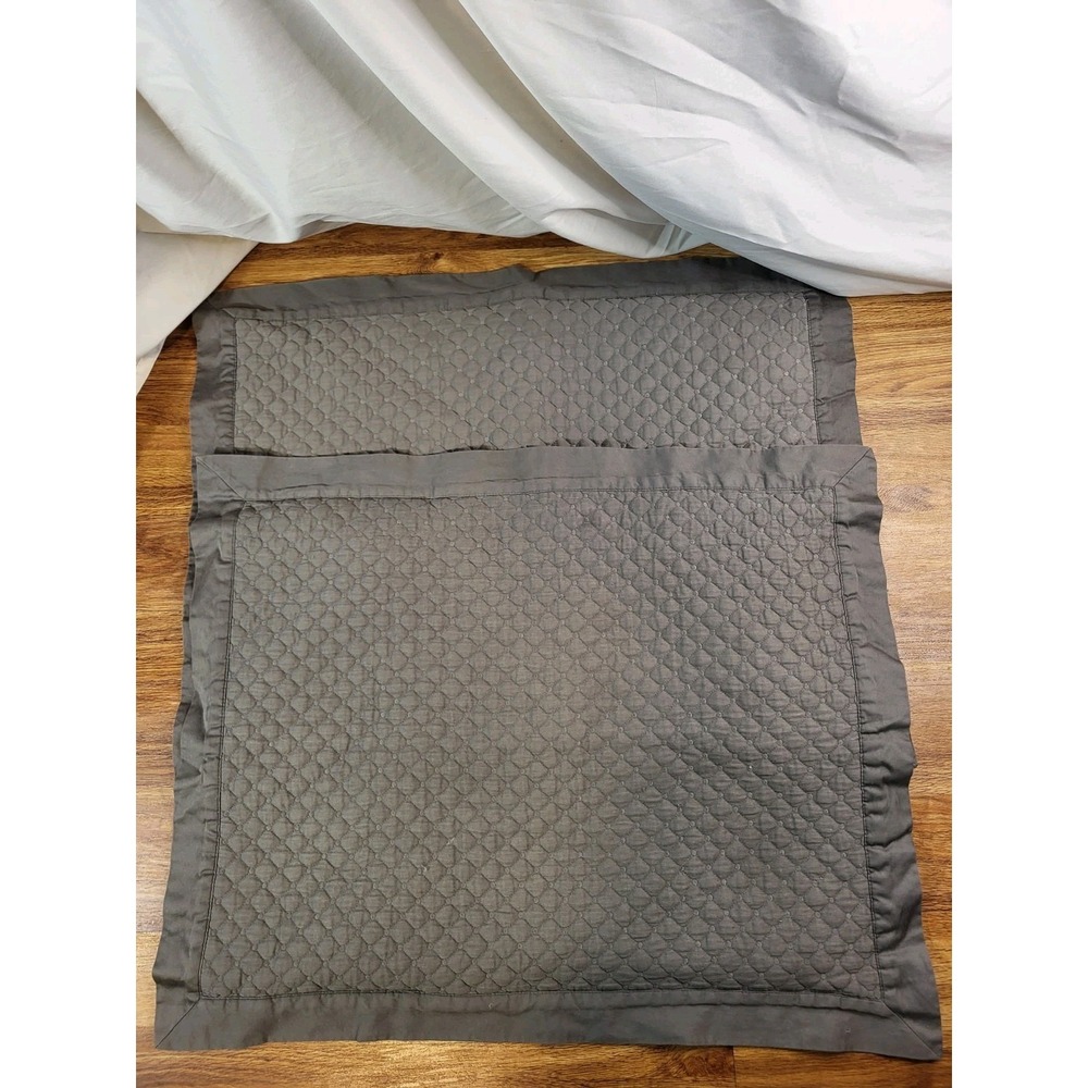 Pair Of Damask By Charter Club Gray Textured Pillowcases
